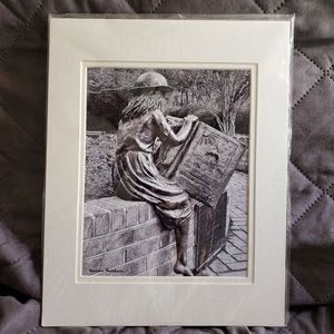 Statue Photo B/W 11x14